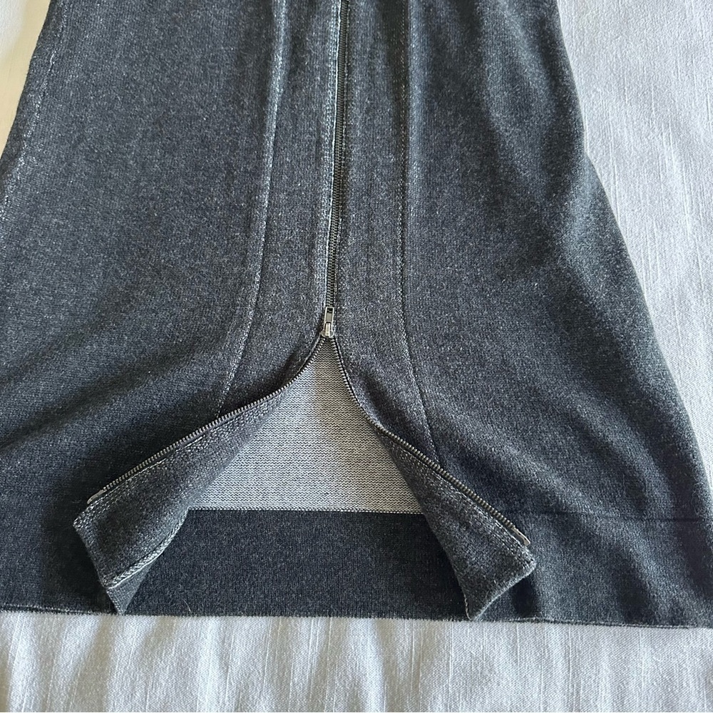 Eileen Fisher Sweater Vest Womens XXS Gray Plaited Organic Cotton Minimalist NWT - Picture 9 of 10